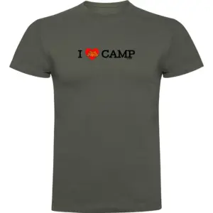 Kruskis I Love Camp T-shirt Met Korte Mouwen Groen