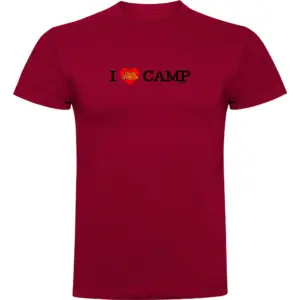 Kruskis I Love Camp T-shirt Met Korte Mouwen Rood