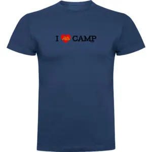 Kruskis I Love Camp T-shirt Met Korte Mouwen Blauw