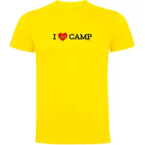 Kruskis I Love Camp T-shirt Met Korte Mouwen Geel