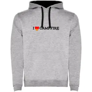 Kruskis I Love Campfire Bicolor Hoodie Zwart