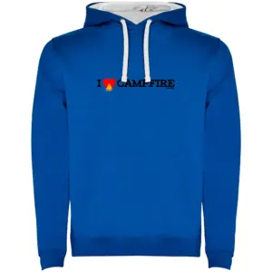 Kruskis I Love Campfire Bicolor Hoodie Blauw
