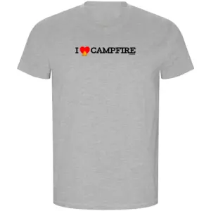 Kruskis I Love Campfire Eco T-shirt Met Korte Mouwen Grijs