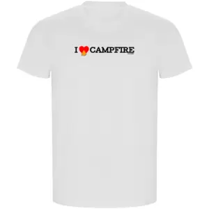 Kruskis I Love Campfire Eco T-shirt Met Korte Mouwen Wit