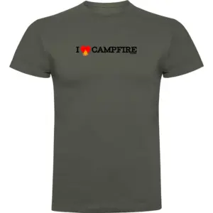 Kruskis I Love Campfire T-shirt Met Korte Mouwen Groen