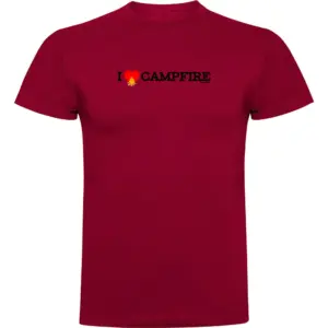Kruskis I Love Campfire T-shirt Met Korte Mouwen Rood