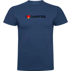 Kruskis I Love Campfire T-shirt Met Korte Mouwen Blauw