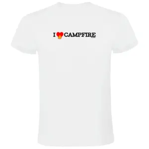 Kruskis I Love Campfire T-shirt Met Korte Mouwen Wit