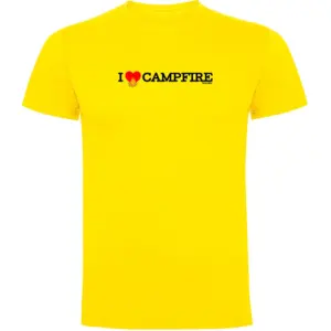 Kruskis I Love Campfire T-shirt Met Korte Mouwen Geel