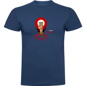 Kruskis Map Hotspot T-shirt Met Korte Mouwen Blauw