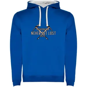 Kruskis Never Get Lost Bicolor Hoodie Blauw