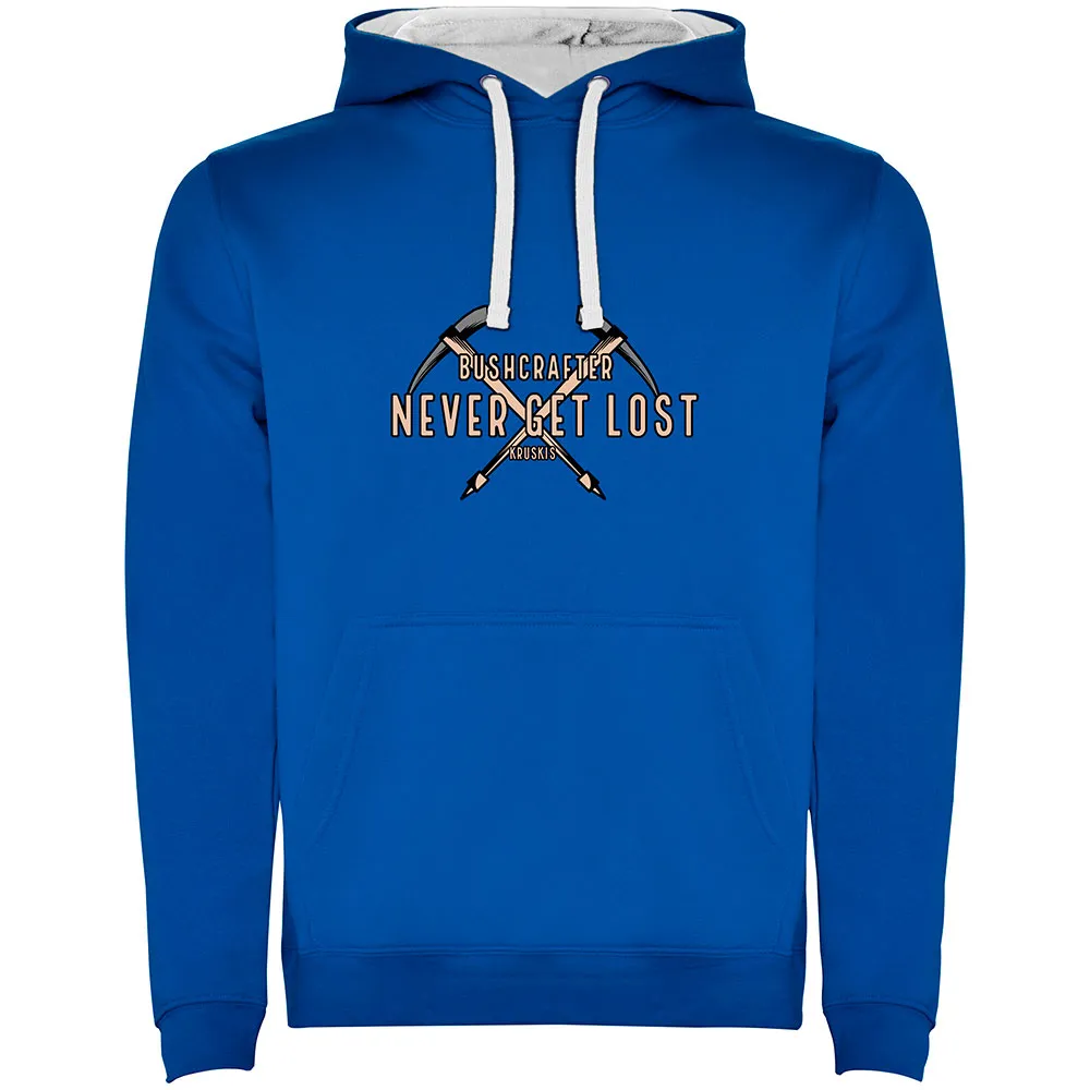 Kruskis Never Get Lost Bicolor Hoodie Blauw