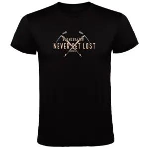 Kruskis Never Get Lost T-shirt Met Korte Mouwen Zwart