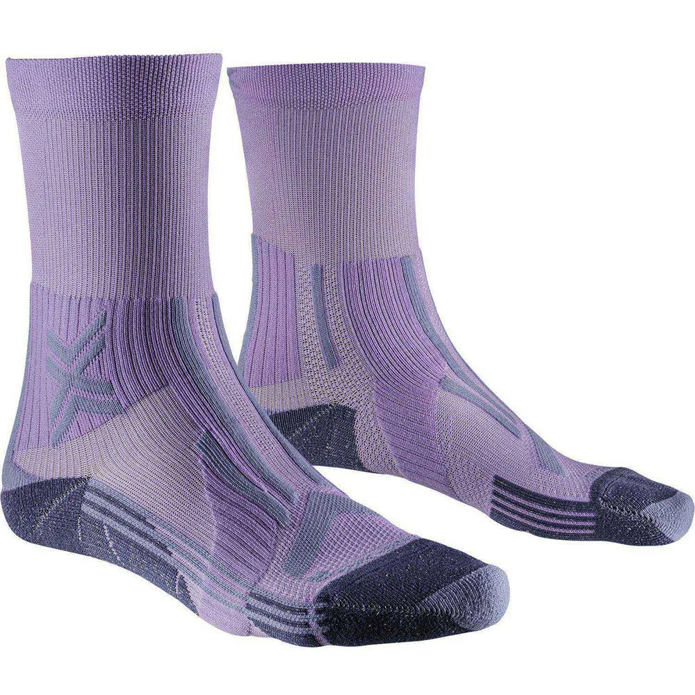 X-socks Trail Run Perform Crew Sokken Blauw