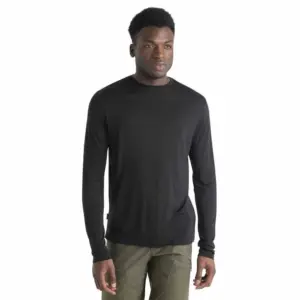 Icebreaker Merino 125 Cool-lite Sphere Iii T-shirt Met Lange Mouwen Zwart