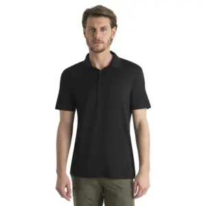 Icebreaker Merino 150 Tech Lite Iii Korte Mouw Poloshirt Zwart