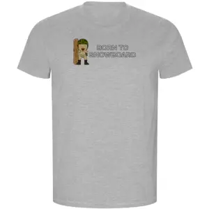 Kruskis Born To Snowboard Eco T-shirt Met Korte Mouwen Grijs