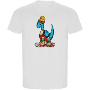 Kruskis Dino Snow Eco T-shirt Met Korte Mouwen Wit