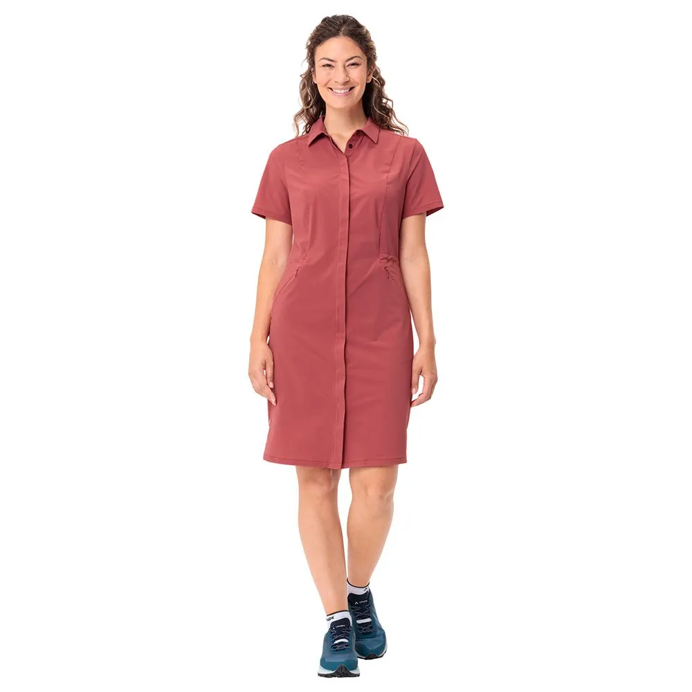 Vaude Farley Stretch Korte Mouw Jurk Brick
