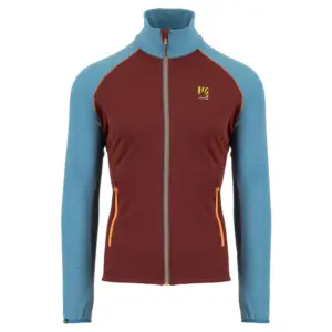Karpos Ambrizzola Fleece Met Volledige Rits Pomegranade / Larkspur