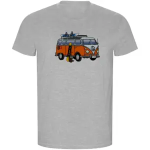 Kruskis Hippie Van Snowboard Eco T-shirt Met Korte Mouwen Grijs