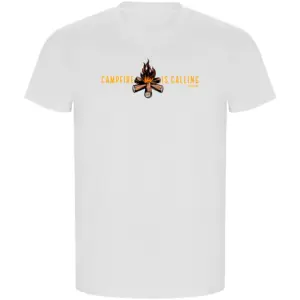 Kruskis Campfire Is Calling Eco T-shirt Met Korte Mouwen Wit