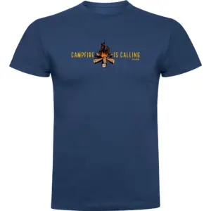 Kruskis Campfire Is Calling T-shirt Met Korte Mouwen Blauw