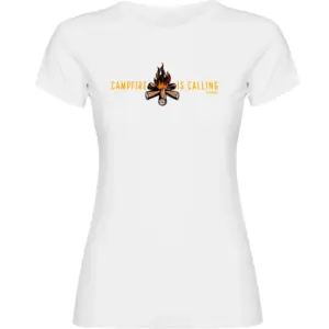 Kruskis Campfire Is Calling T-shirt Met Korte Mouwen Wit