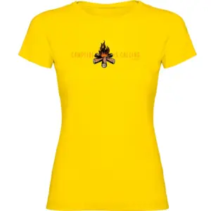 Kruskis Campfire Is Calling T-shirt Met Korte Mouwen Geel