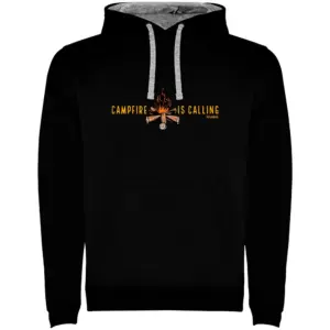 Kruskis Campfire Is Calling Two-colour Hoodie Zwart