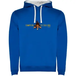 Kruskis Campfire Is Calling Two-colour Hoodie Blauw