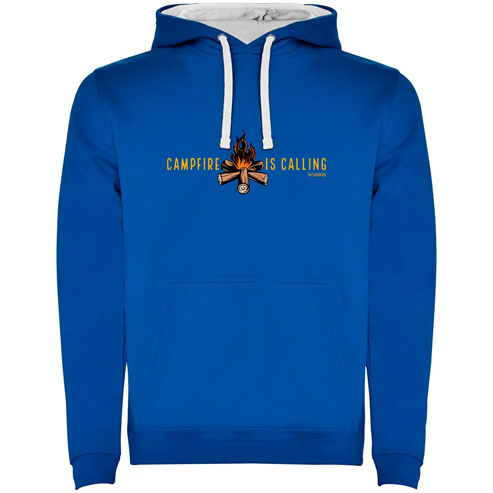 Kruskis Campfire Is Calling Two-colour Hoodie Blauw
