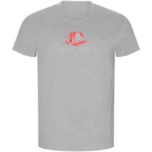 Kruskis Camping Mode On Eco T-shirt Met Korte Mouwen Grijs