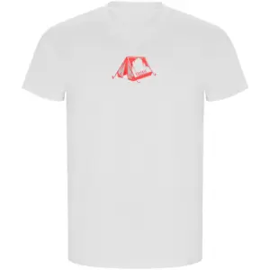 Kruskis Camping Mode On Eco T-shirt Met Korte Mouwen Wit