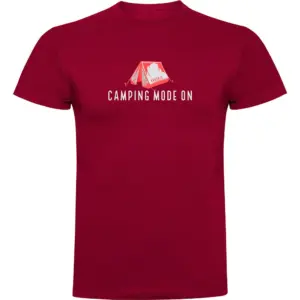 Kruskis Camping Mode On T-shirt Met Korte Mouwen Rood