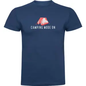 Kruskis Camping Mode On T-shirt Met Korte Mouwen Blauw