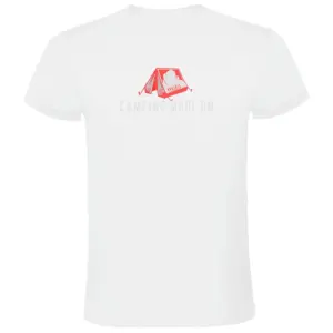 Kruskis Camping Mode On T-shirt Met Korte Mouwen Wit