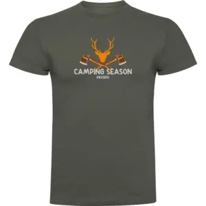 Kruskis Camping Season T-shirt Met Korte Mouwen Groen