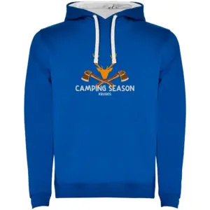 Kruskis Camping Season Two-colour Hoodie Blauw