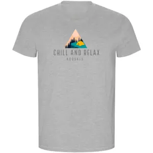Kruskis Chill And Relax Eco T-shirt Met Korte Mouwen Grijs