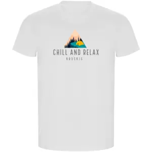 Kruskis Chill And Relax Eco T-shirt Met Korte Mouwen Wit