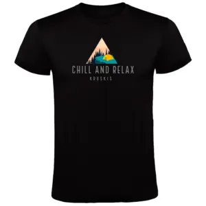 Kruskis Chill And Relax T-shirt Met Korte Mouwen Zwart
