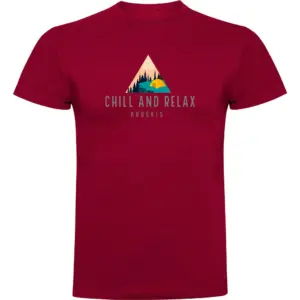 Kruskis Chill And Relax T-shirt Met Korte Mouwen Rood