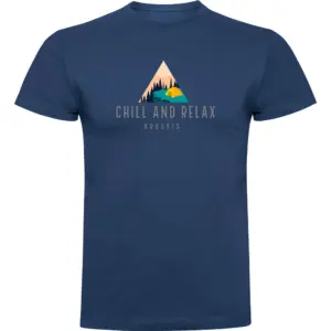 Kruskis Chill And Relax T-shirt Met Korte Mouwen Blauw