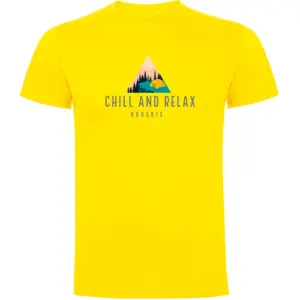 Kruskis Chill And Relax T-shirt Met Korte Mouwen Geel