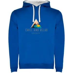 Kruskis Chill And Relax Two-colour Hoodie Blauw