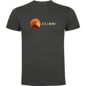 Kruskis Climb! T-shirt Met Korte Mouwen Grijs