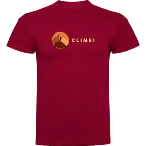 Kruskis Climb! T-shirt Met Korte Mouwen Rood