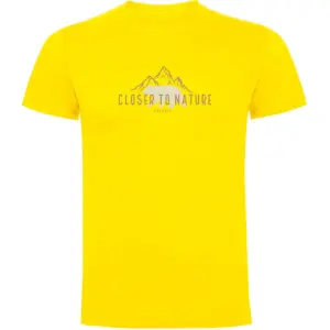 Kruskis Closer To Nature T-shirt Met Korte Mouwen Geel