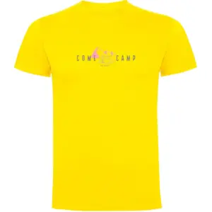 Kruskis Come And Camp T-shirt Met Korte Mouwen Geel